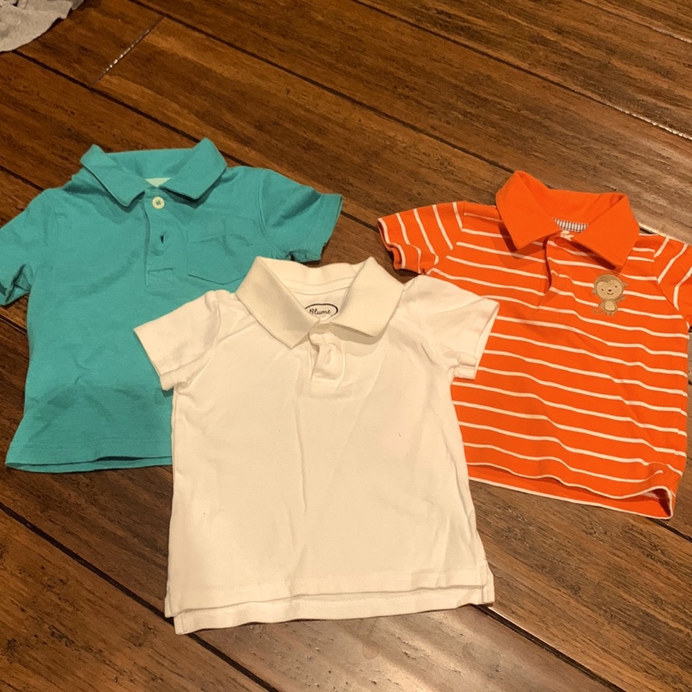 3 polo shirts